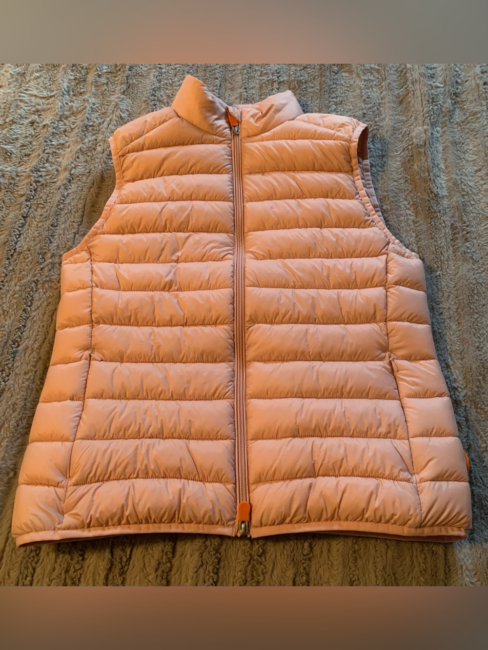 Save the Duck Light Pink Quilted Puffer Vest, size Medium